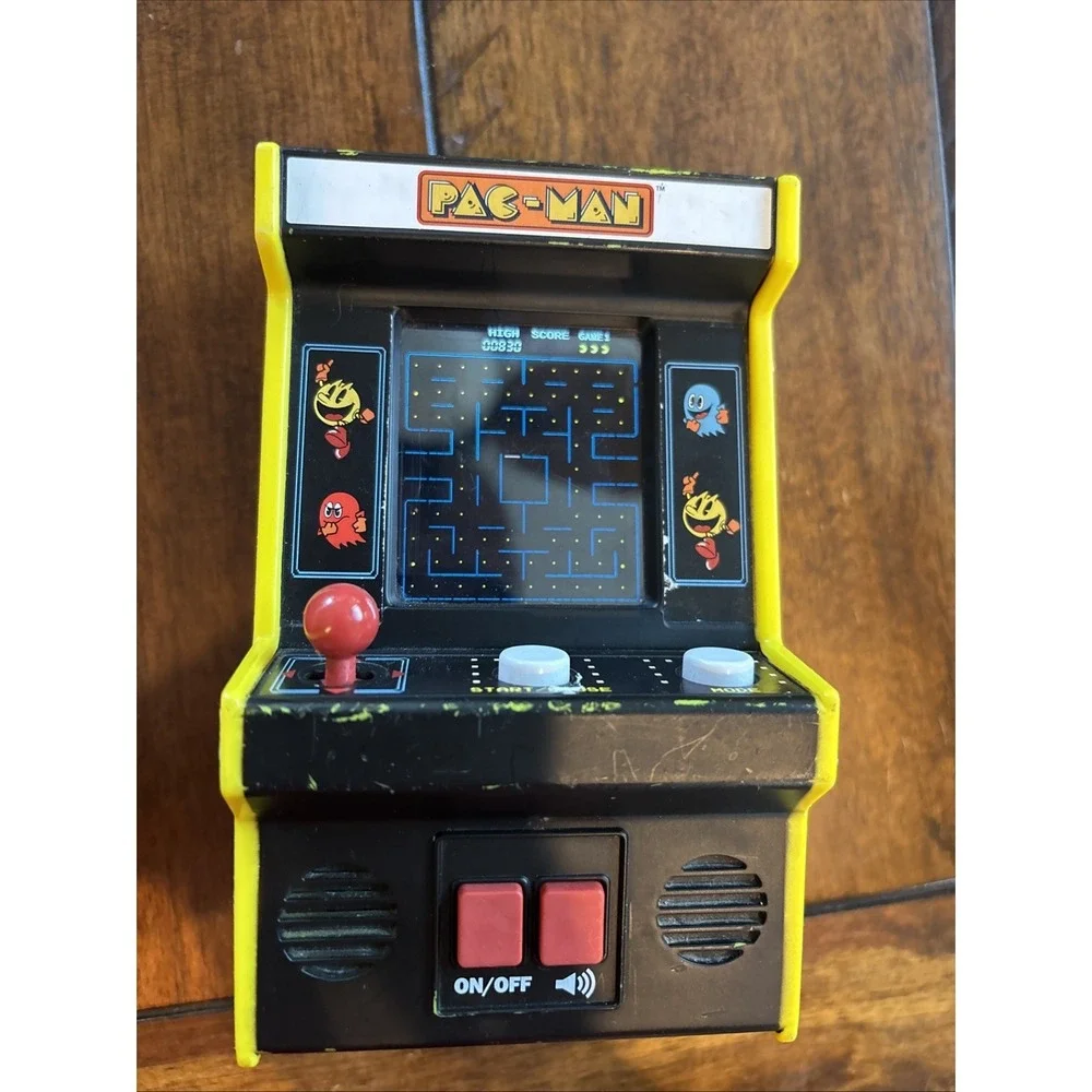 Pac-Man Arcade Classics Mini Arcade Game with Color Screen Working #09562